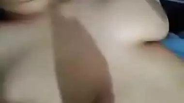 Today Exclusive- Sleeping Wife Boobs Pressing And Nude Video Record By Hubby