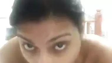 Young and horny girl enjoys with a big dildo