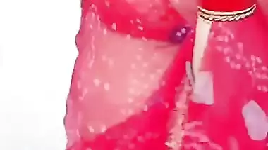 Nude Bhabhi strips her saree in front of her Devar