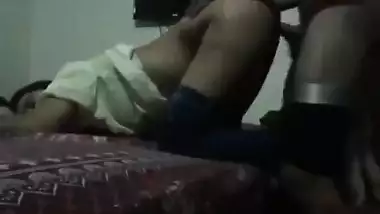 After XXX blowjob Indian girl is ready for chudai in bed in doggystyle